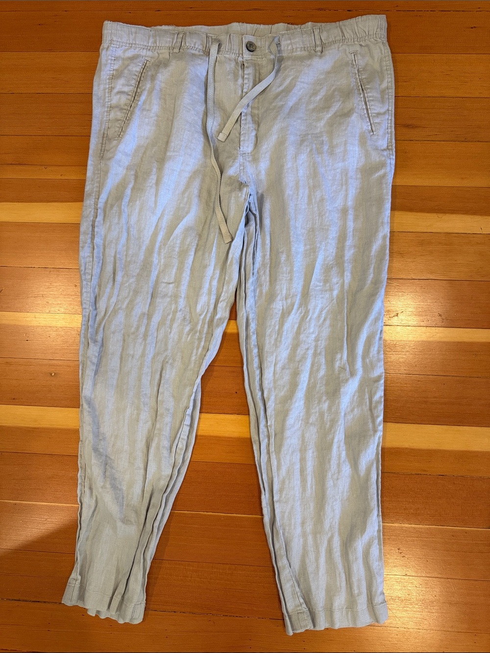 Tasso Elba Men's Linen Casual Trousers